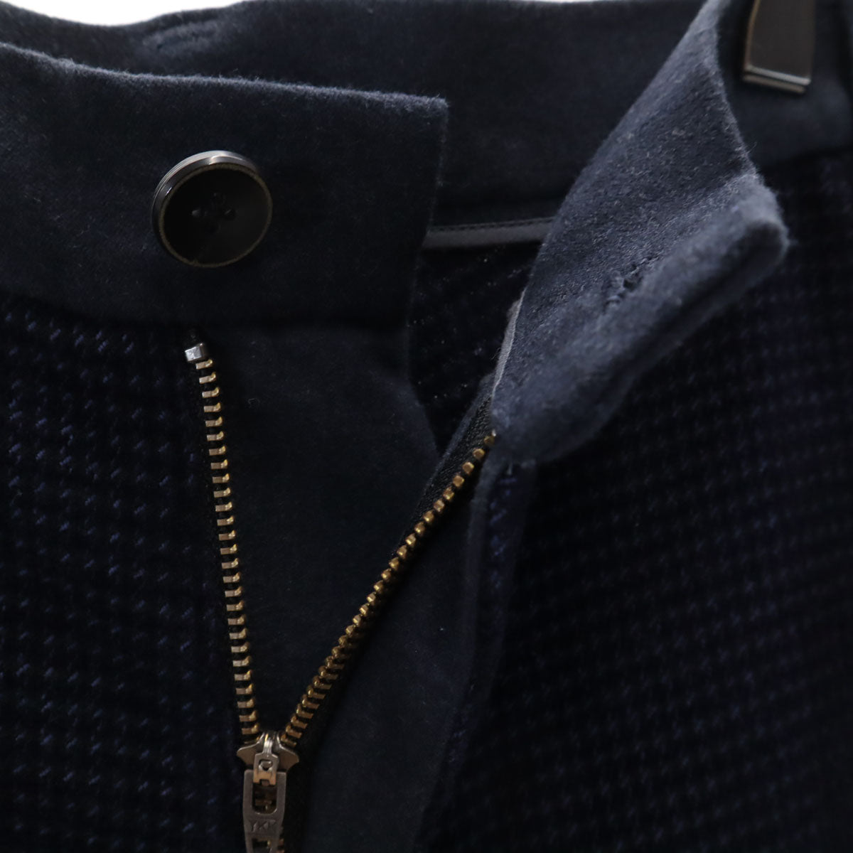 未使用 NAPE_ ネイプ 日本製 サイドカットオフ加工 スラックスパンツ M-2 ネイビー メンズ