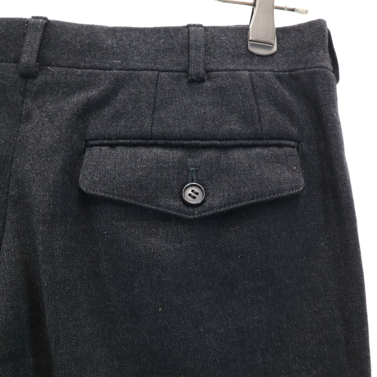 YVES SAINT LAURENT イヴサンローラン 80s 90s ウール オールド スラックスパンツ 80 チャコールグレー メンズ