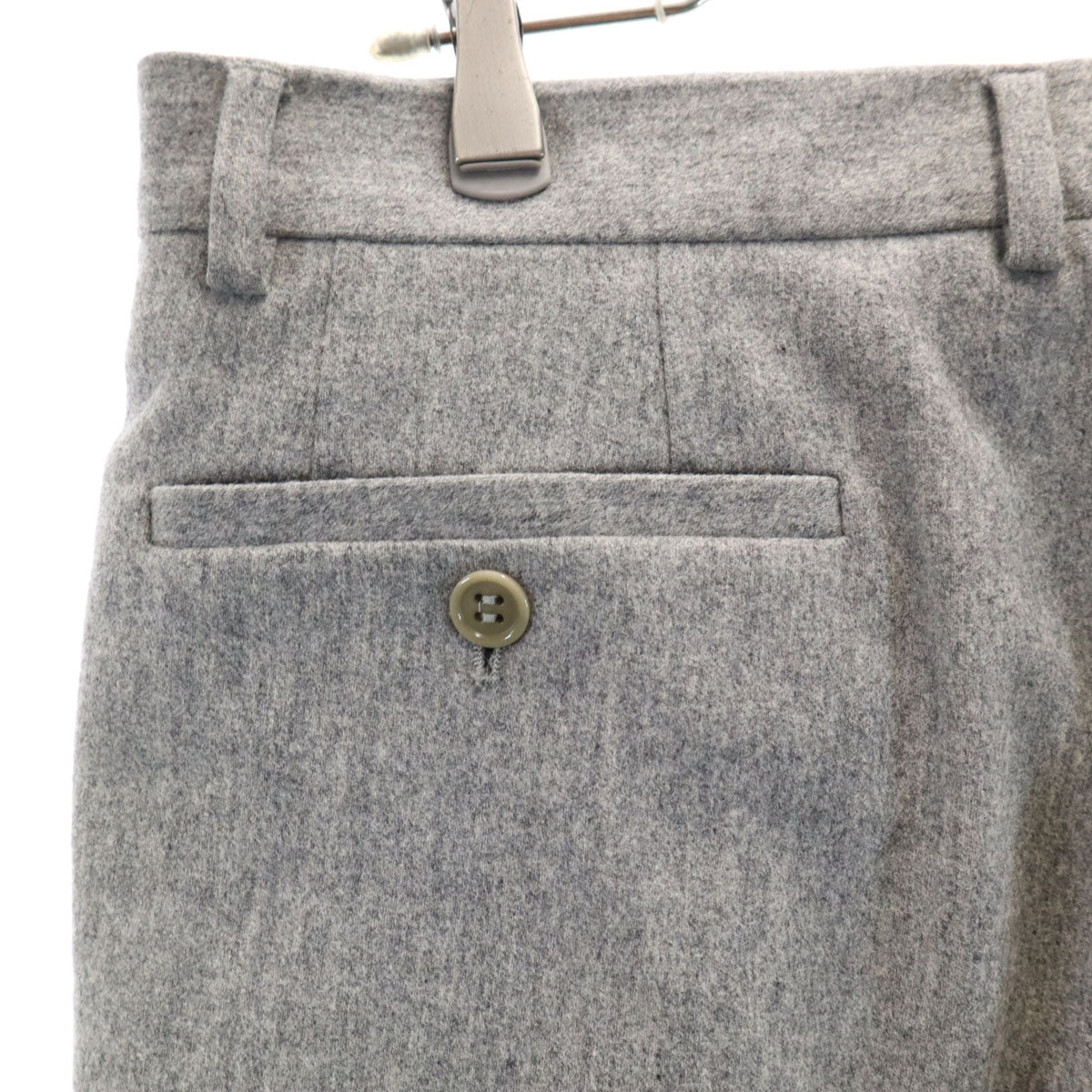 GIORGIO ARMANI ジョルジオアルマーニ イタリア製 ウールブレンド スラックスパンツ 46 グレー メンズ