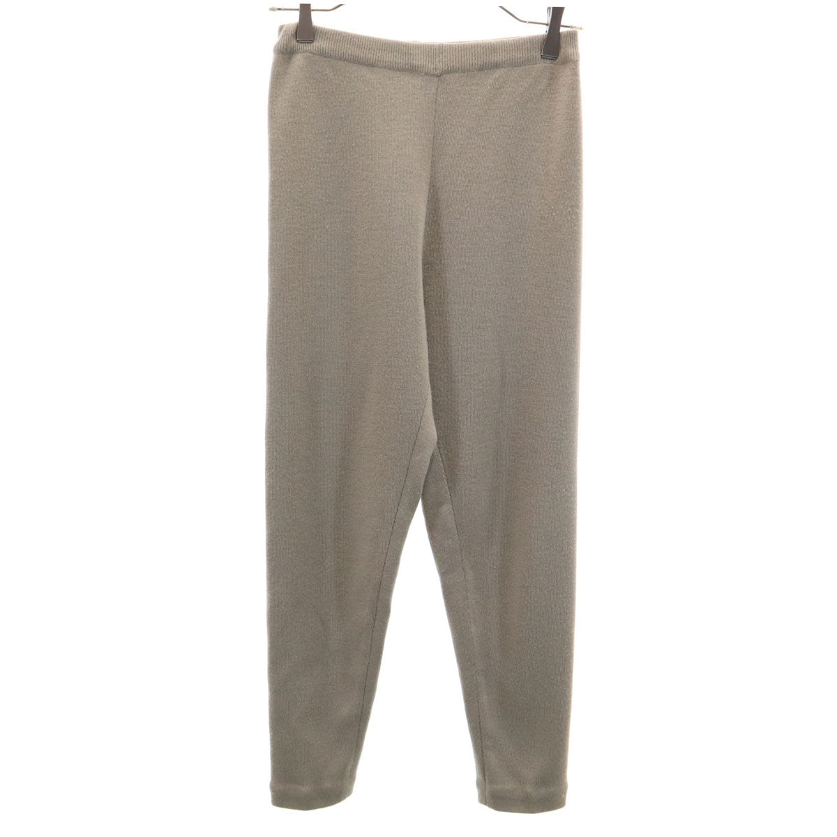 GUCCI グッチ 80s イタリア製 オールド ニット レギンス 40 グレージュ レディース