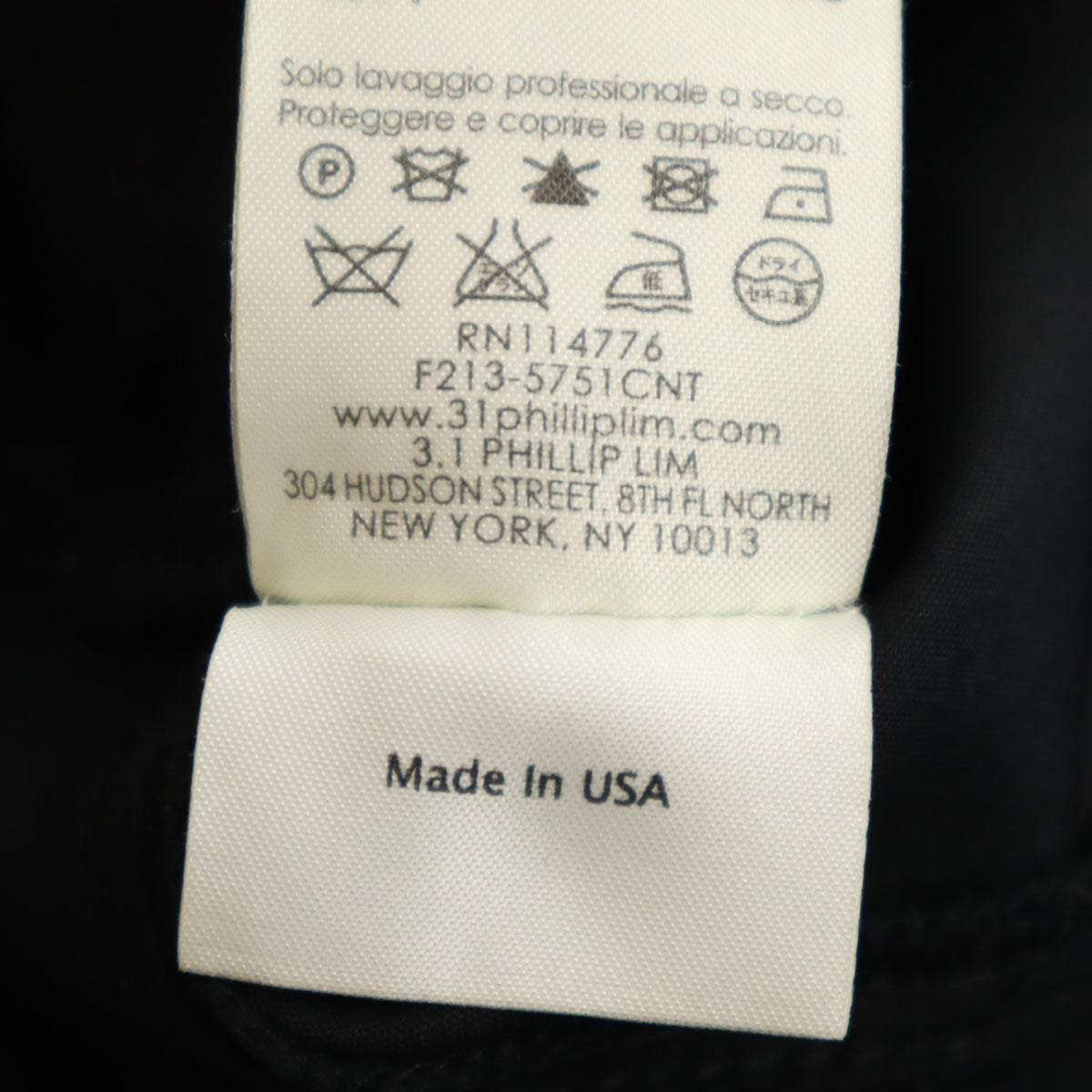 3.1 Phillip Lim 3.1フィリップリム USA製 カーゴパンツ 6 ブラック レディース