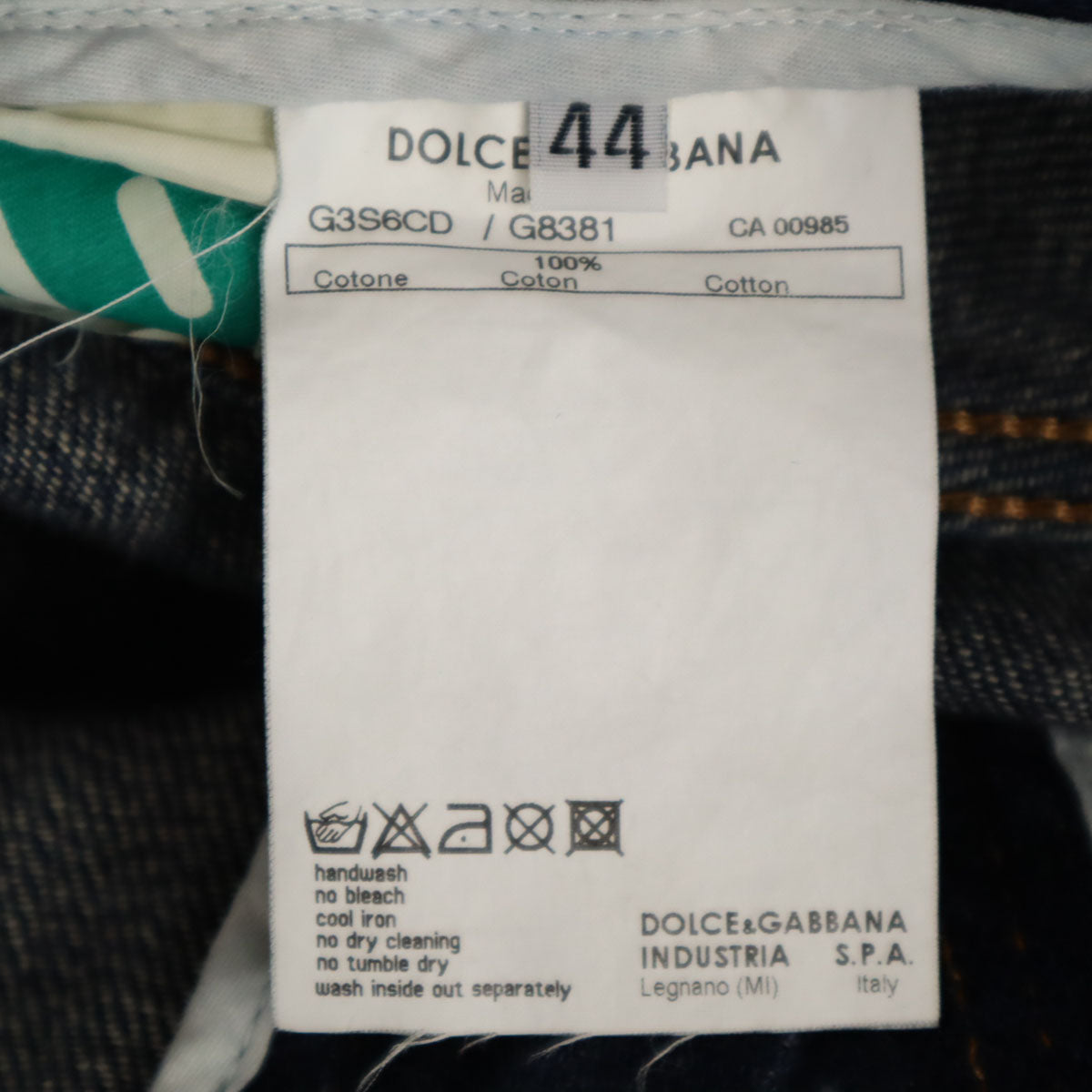 DOLCE&GABBANA ドルチェアンドガッバーナ イタリア製 16 CLASSIC デニムパンツ 44 インディゴ ジーンズ メンズ