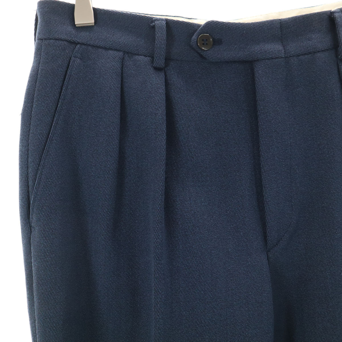 YVES SAINT LAURENT イヴサンローラン 80s 90s イタリア製 オールド スラックスパンツ 48 ネイビー メンズ