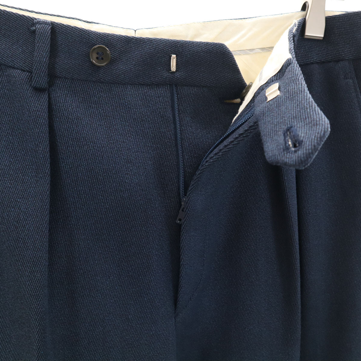 YVES SAINT LAURENT イヴサンローラン 80s 90s イタリア製 オールド スラックスパンツ 48 ネイビー メンズ