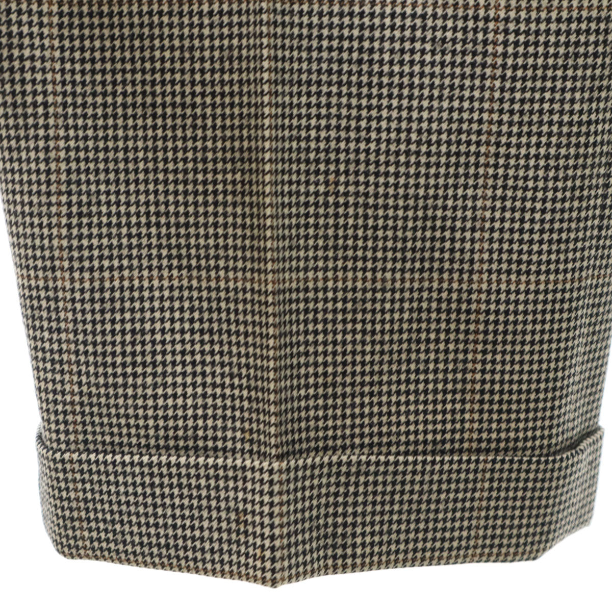 BURBERRY LONDON バーバリーロンドン 日本製 ハウンドトゥース チェック柄 スラックスパンツ 79 ベージュ 三陽商会 千鳥格子 メンズ