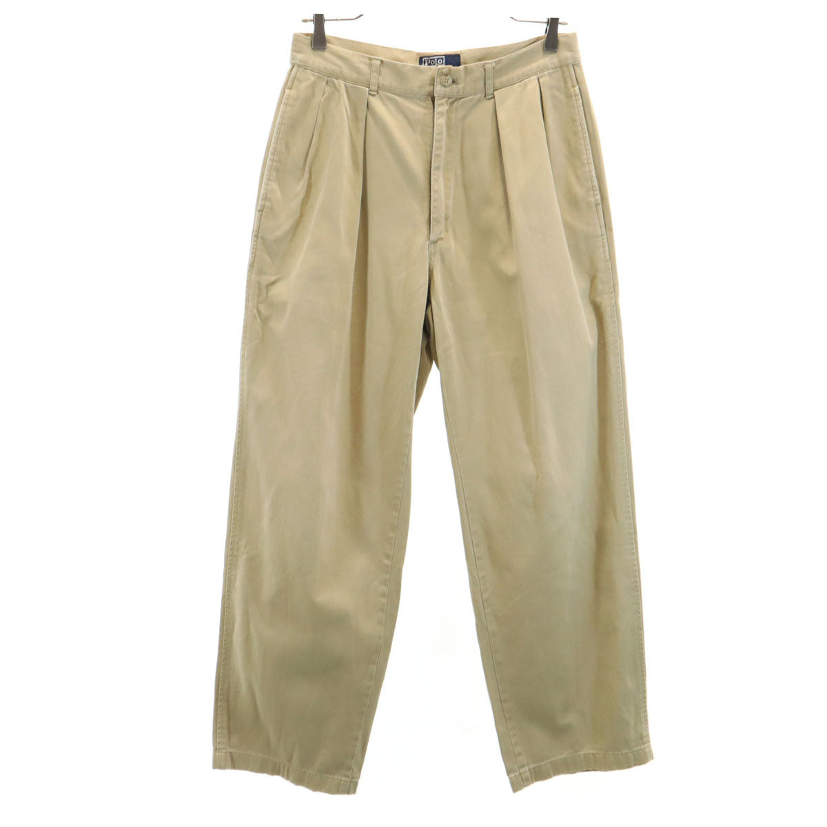Polo by Ralph Lauren ポロバイラルフローレン 90s オールド ツータック チノパンツ 78 ベージュ メンズ