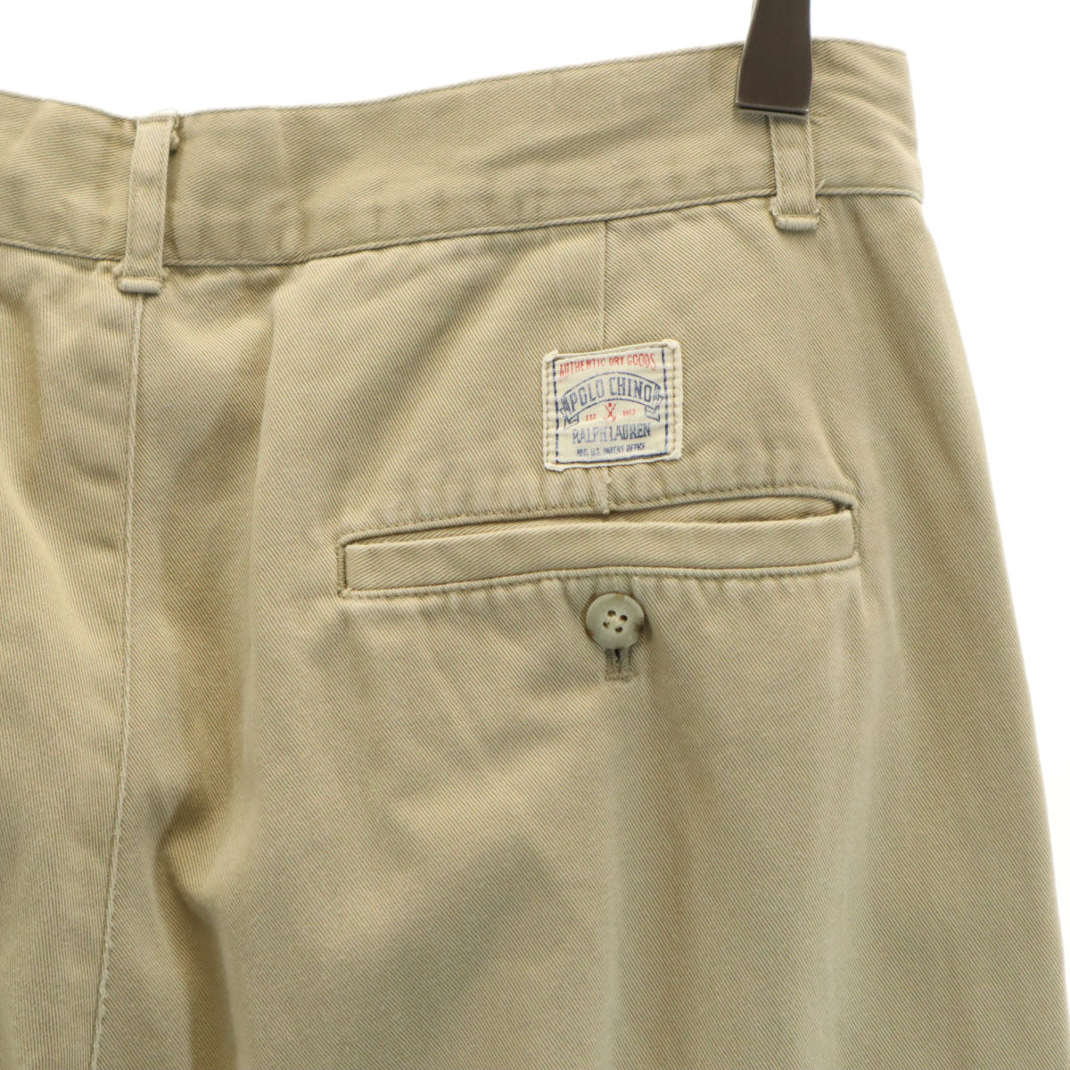 Polo by Ralph Lauren ポロバイラルフローレン 90s オールド ツータック チノパンツ 78 ベージュ メンズ