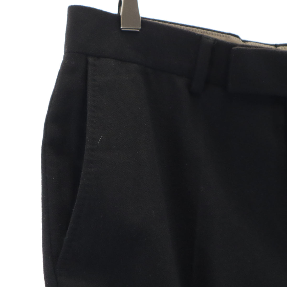 BOSS HUGO BOSS ボスヒューゴボス カシミヤ100% ロングパンツ 94 ブラック メンズ