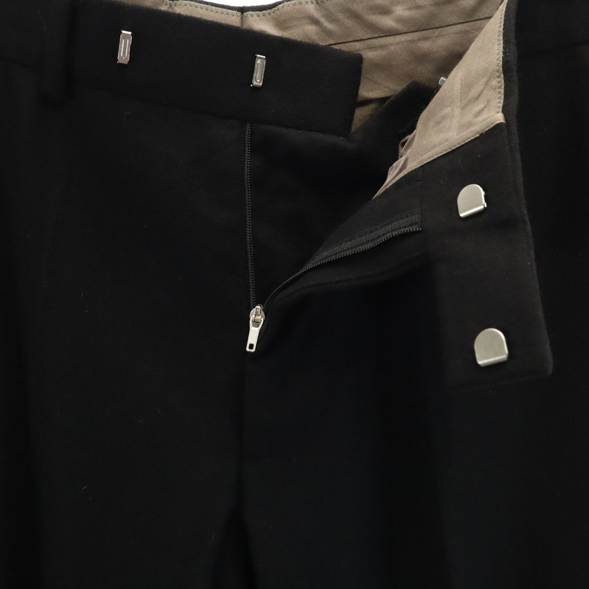 BOSS HUGO BOSS ボスヒューゴボス カシミヤ100% ロングパンツ 94 ブラック メンズ