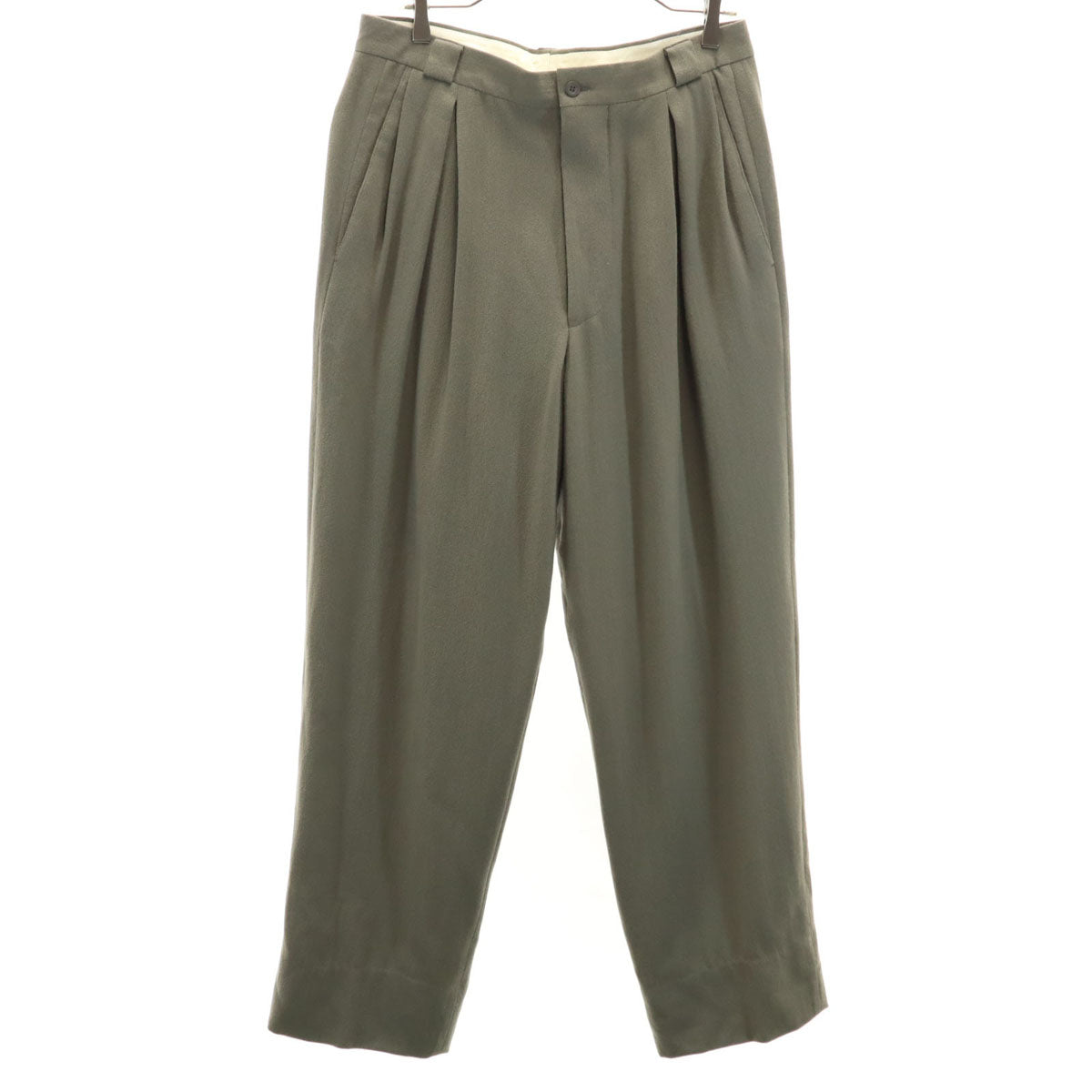 GIORGIO ARMANI ジョルジオアルマーニ 90s イタリア製 オールド ロングパンツ 48 グレージュ系 メンズ