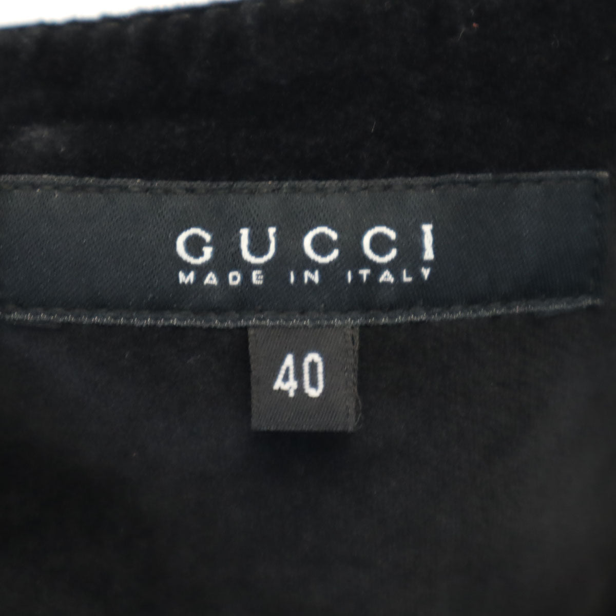 GUCCI グッチ イタリア製 ロングパンツ 40 ブラック レディース