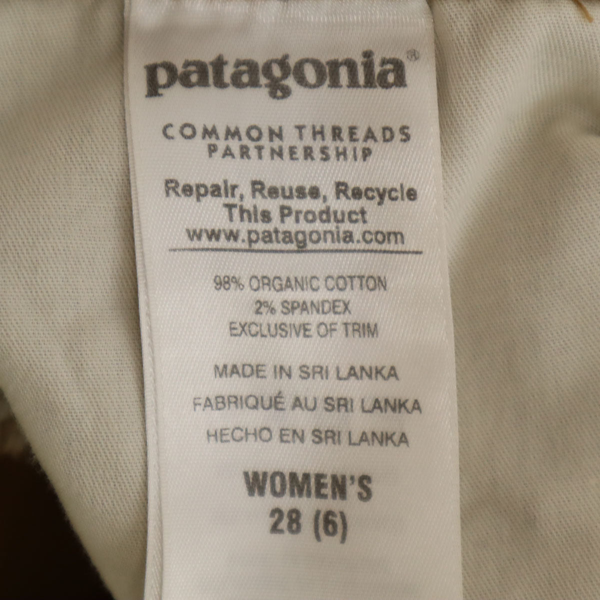 patagonia パタゴニア コーデュロイパンツ W28 キャメル 55055FA15 アウトドア レディース