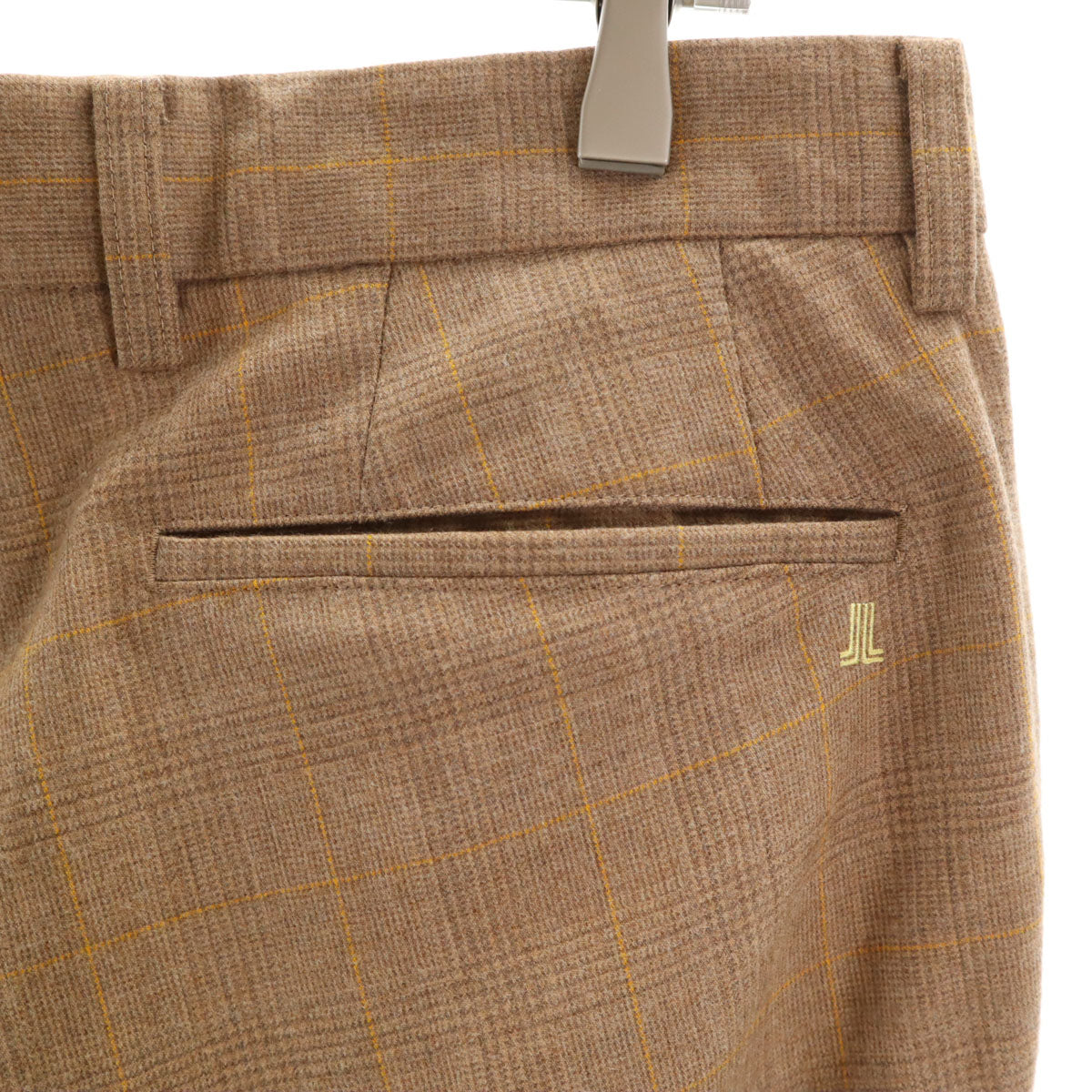 LANVIN SPORT ランバン スポーツ 90s 日本製 オールド チェック柄 スラックスパンツ 85 ベージュ メンズ