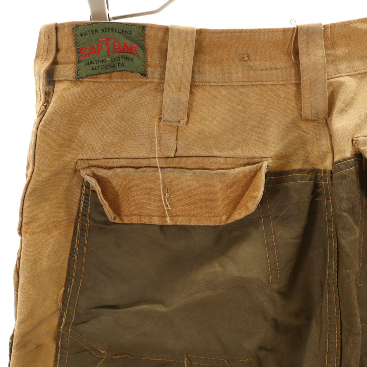 SAFTBAK サフトバック 70s ヴィンテージ ハンティング パンツ キャメル ダック メンズ