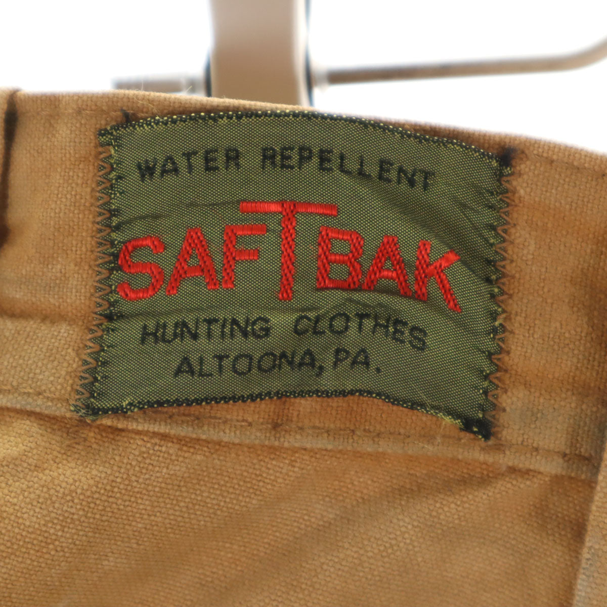 SAFTBAK サフトバック 70s ヴィンテージ ハンティング パンツ キャメル ダック メンズ