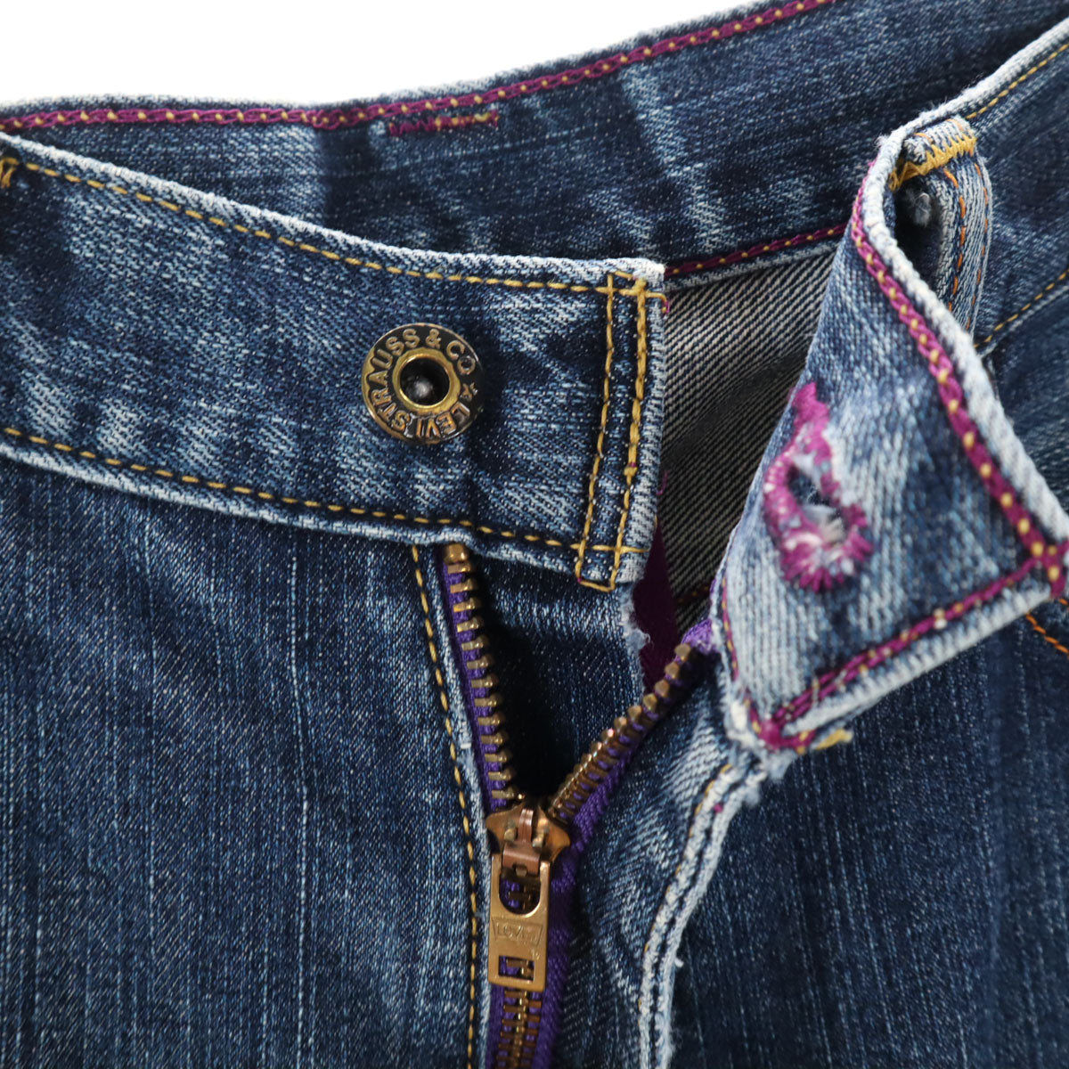 Levi's リーバイス パープルパッケージ ストレートデニムパンツ w30 ブルー系 メンズ