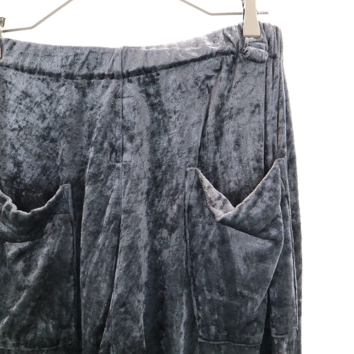 NOZOMI ISHIGURO ノゾミイシグロ 日本製 ベロア調 パンツ F グレー メンズ