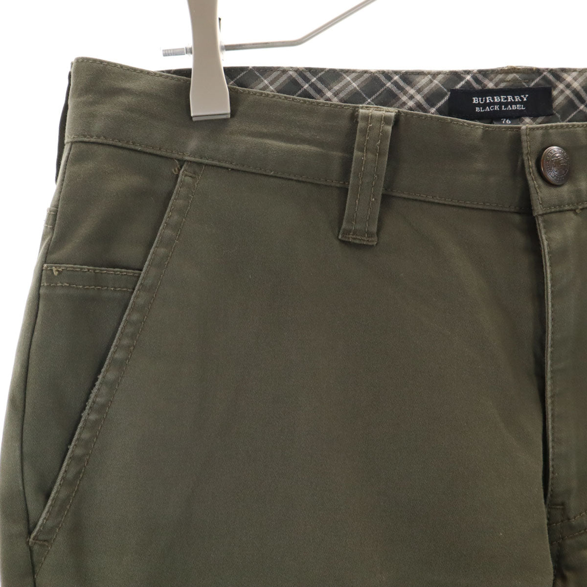BURBERRY BLACK LABEL バーバリーブラックレーベル カーゴパンツ 76 カーキ 三陽商会 ストレッチ メンズ