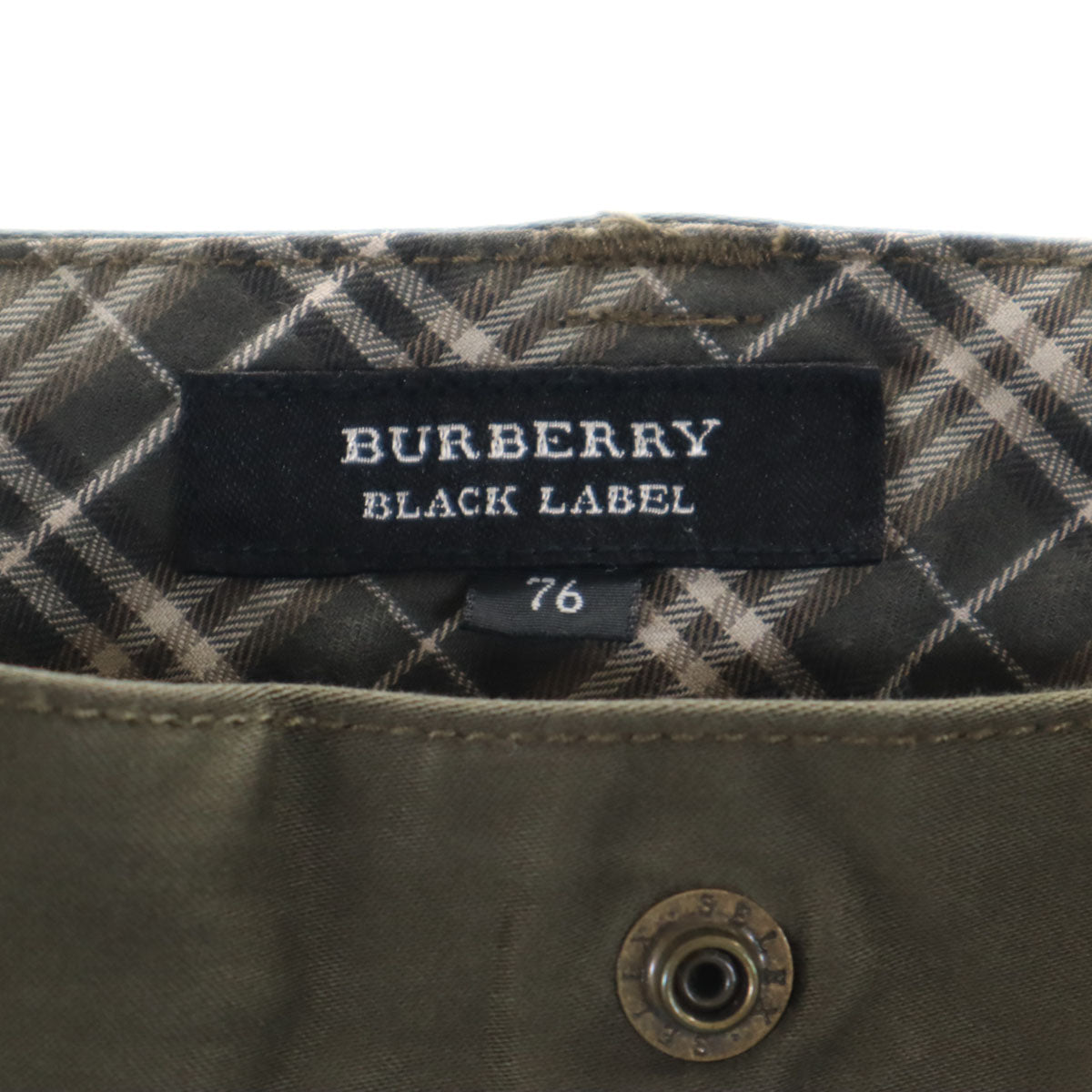 BURBERRY BLACK LABEL バーバリーブラックレーベル カーゴパンツ 76 カーキ 三陽商会 ストレッチ メンズ