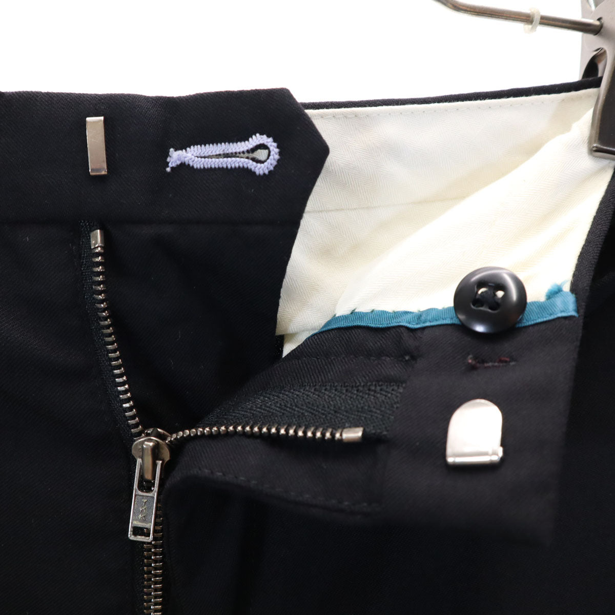 Paul Smith ポールスミス 日本製 スラックスパンツ M ブラック 裾ジップ メンズ