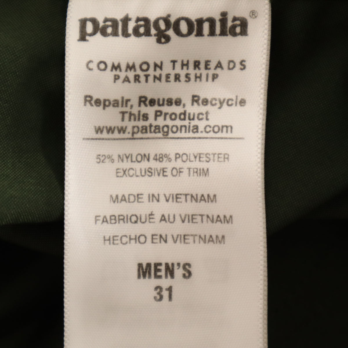 patagonia パタゴニア ロック パンツ W31 カーキ 83070SP16 アウトドア メンズ