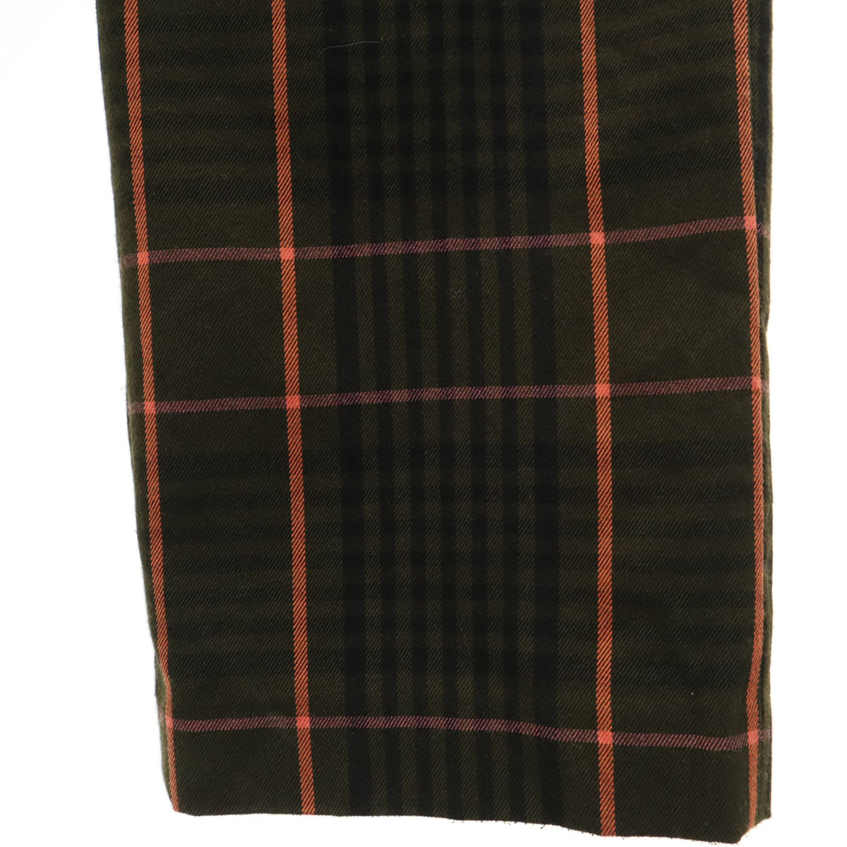 AMERI UNDRESSED アメリ チェック ストレートパンツ S ブラウン系 レディース