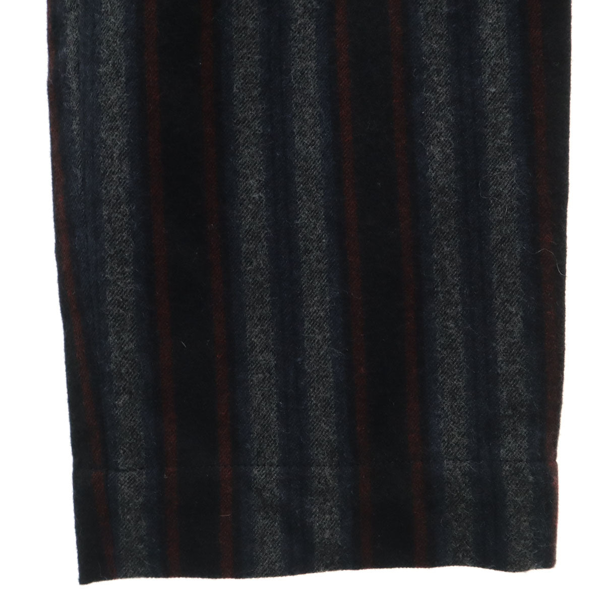 BERNARDO GIUST ベルナルドジュスティ イタリア製 ウールブレンド ストライプ ストレートパンツ 48 メンズ