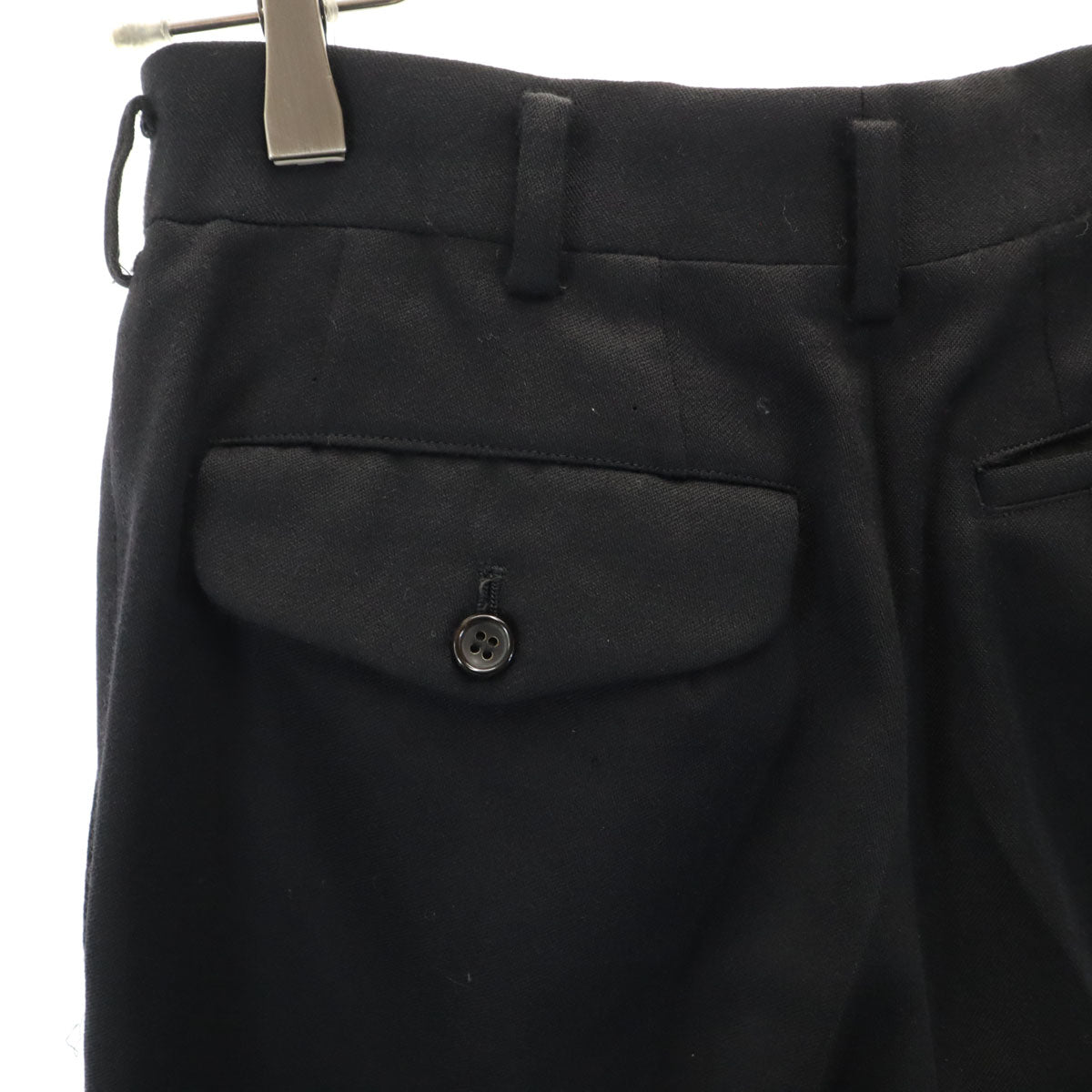 COMME des GARCONS HOMME コムデギャルソンオム 90s 1991年 日本製 ウール オールド 2タック スラックスパンツ S 黒 メンズ