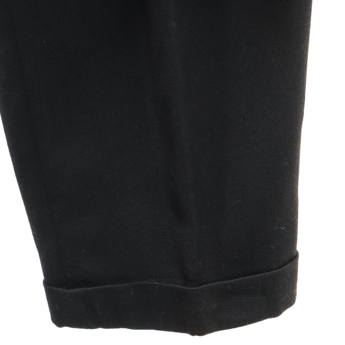 COMME des GARCONS HOMME コムデギャルソンオム 90s 1991年 日本製 ウール オールド 2タック スラックスパンツ S 黒 メンズ