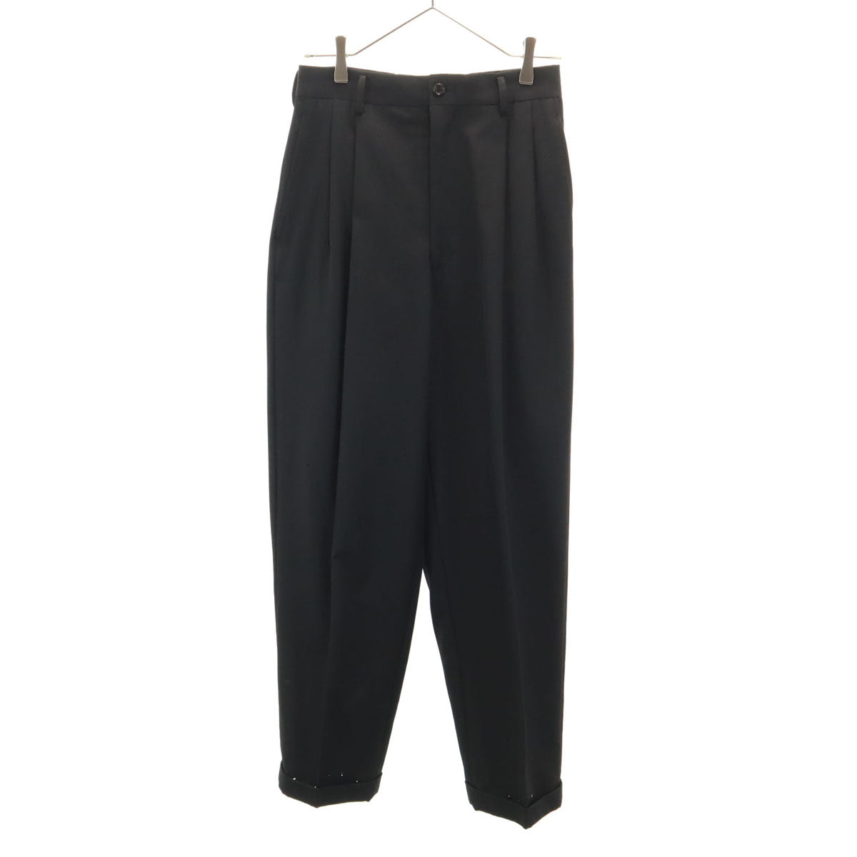 COMME des GARCONS HOMME コムデギャルソンオム 90s 1999年 日本製 ウール オールド 2タック スラックスパンツ S 黒 メンズ