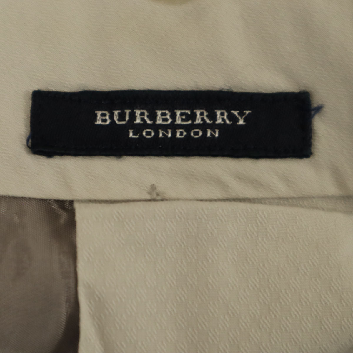 BURBERRY バーバリー 日本製 ウール チェック柄 2タック スラックスパンツ 黒 メンズ