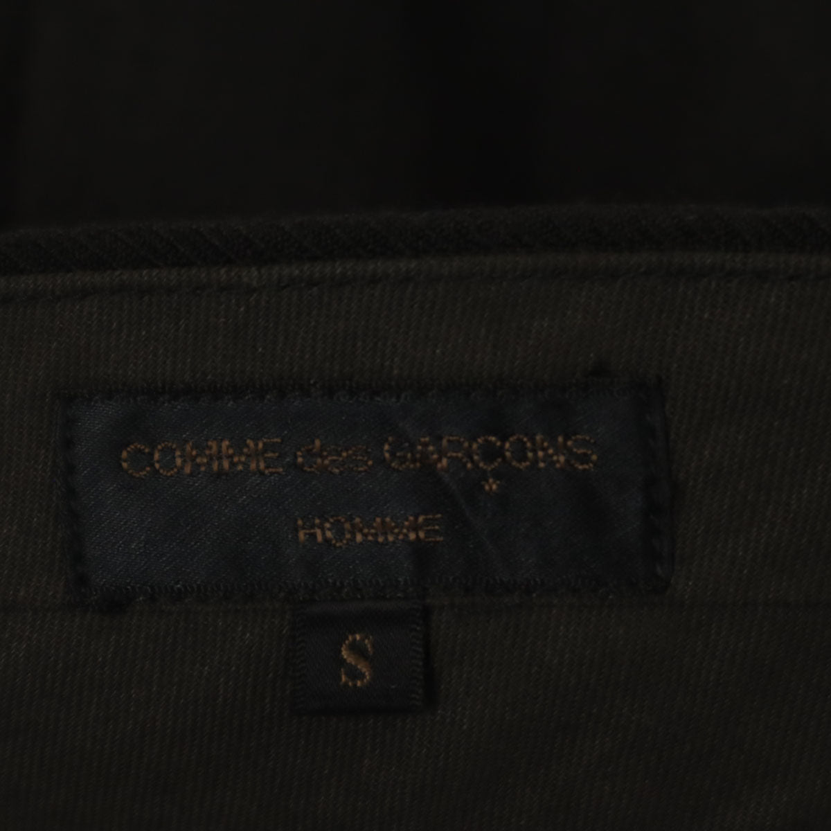 COMME des GARCONS HOMME コムデギャルソンオム 90s 1993年 日本製 ウール オールド 2タック スラックスパンツ S 黒 メンズ