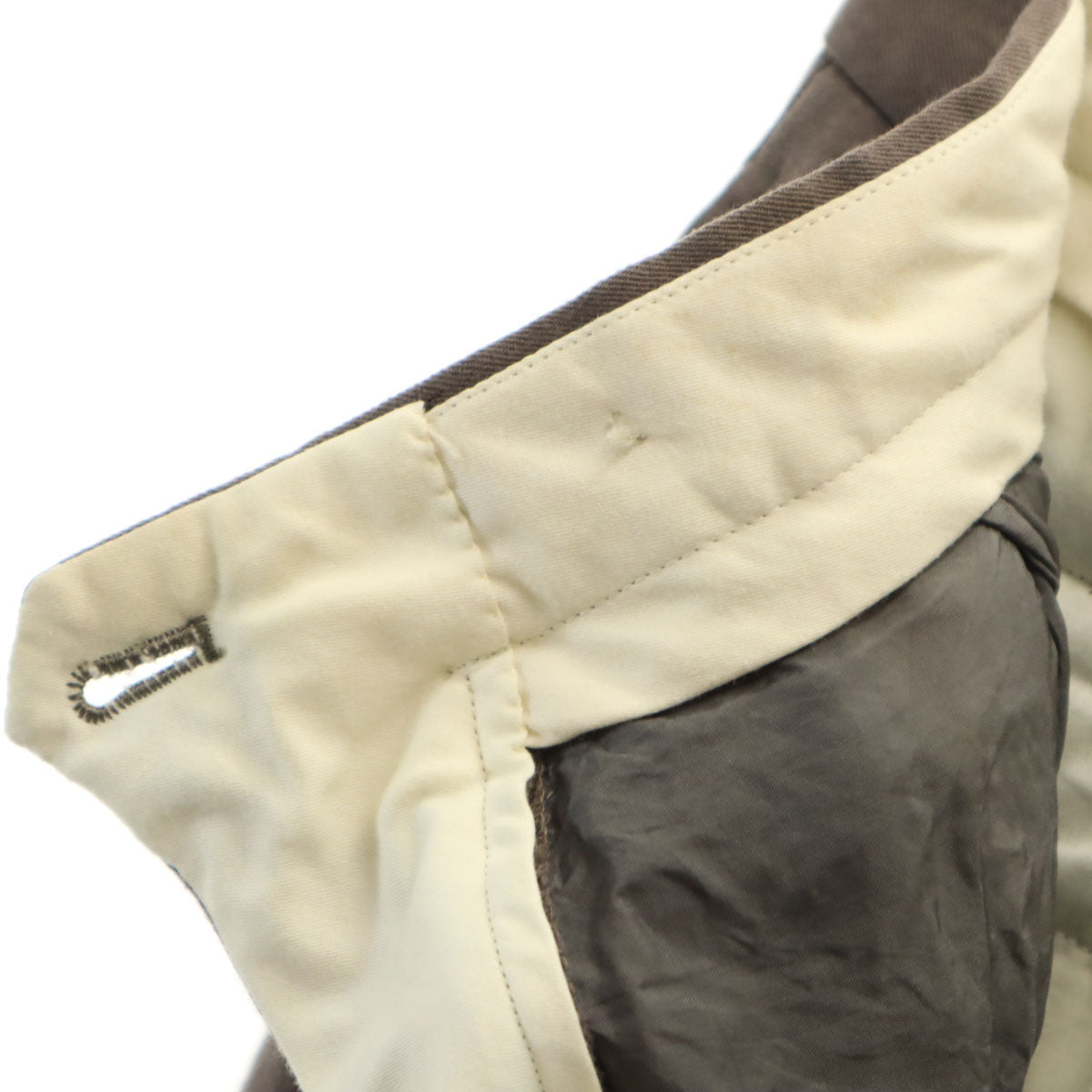 Emporio Armani エンポリオアルマーニ 日本製 ロングパンツ 44 ブラウン レディース