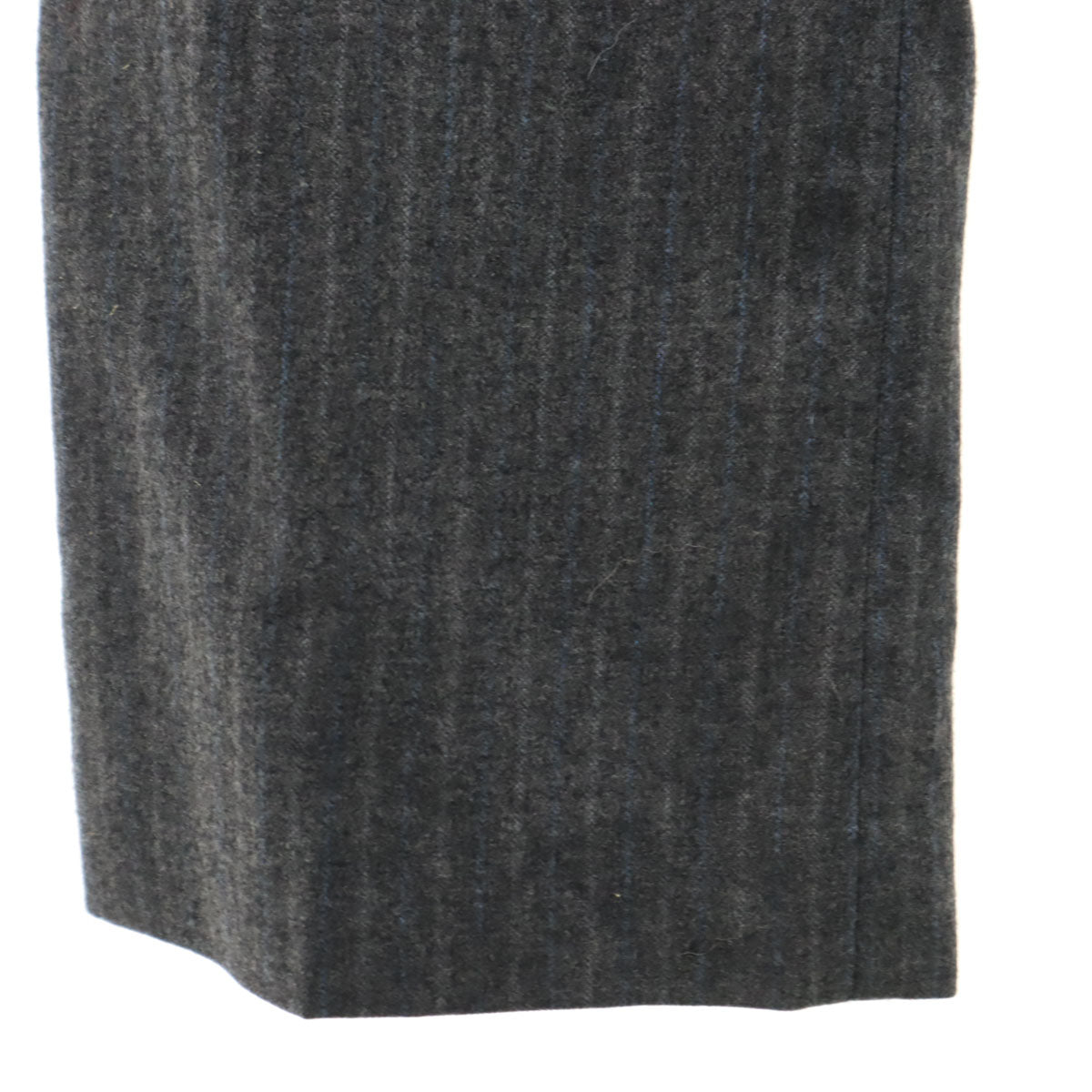 INCOTEX インコテックス ポルトガル製 ストライプ柄 ウールパンツ 42 グレー系 レディース