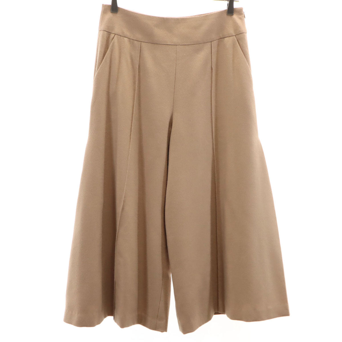 LANVIN en Bleu ランバンオンブルー ワイドパンツ 38 ベージュ レディース