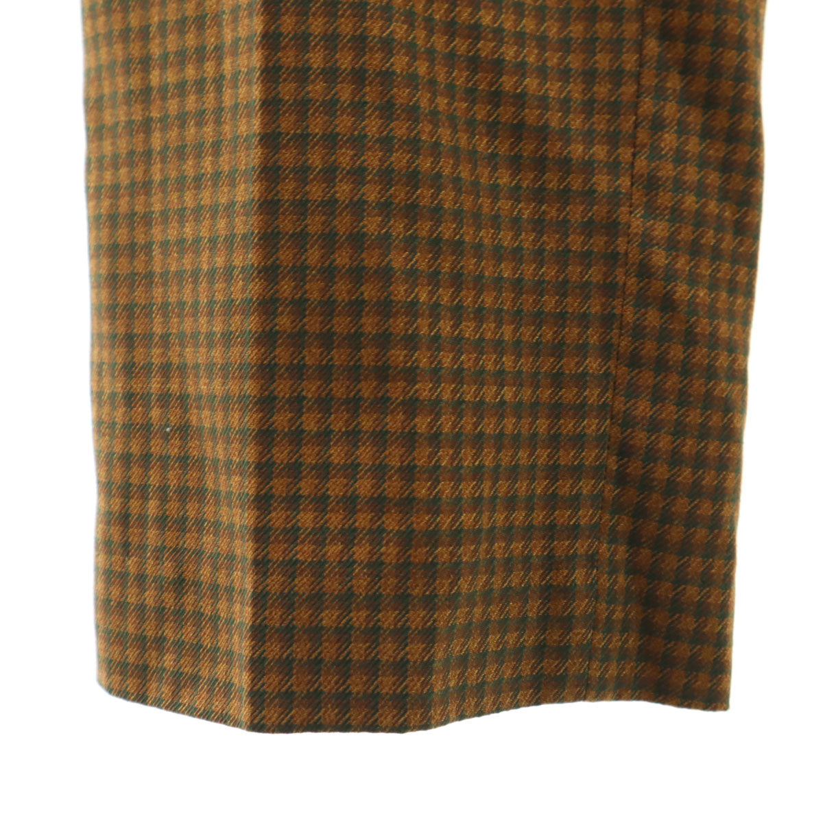 super crease durably pressed 70s 80s ヴィンテージ ロケットタロン チェック柄 ロングパンツ ブラウン系 TALONジップ メンズ