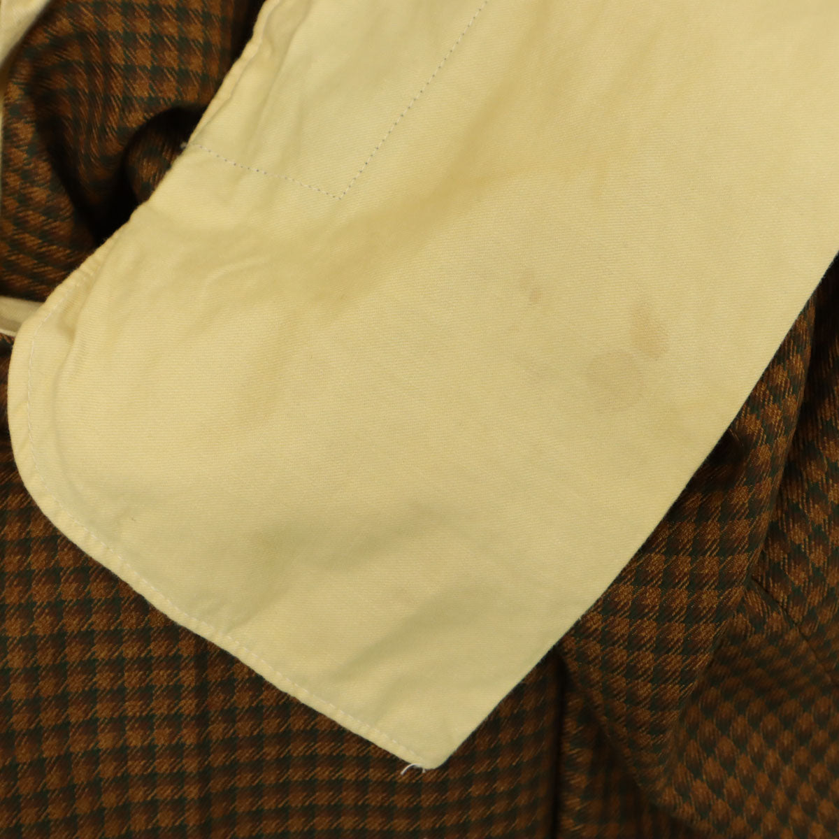 super crease durably pressed 70s 80s ヴィンテージ ロケットタロン チェック柄 ロングパンツ ブラウン系 TALONジップ メンズ