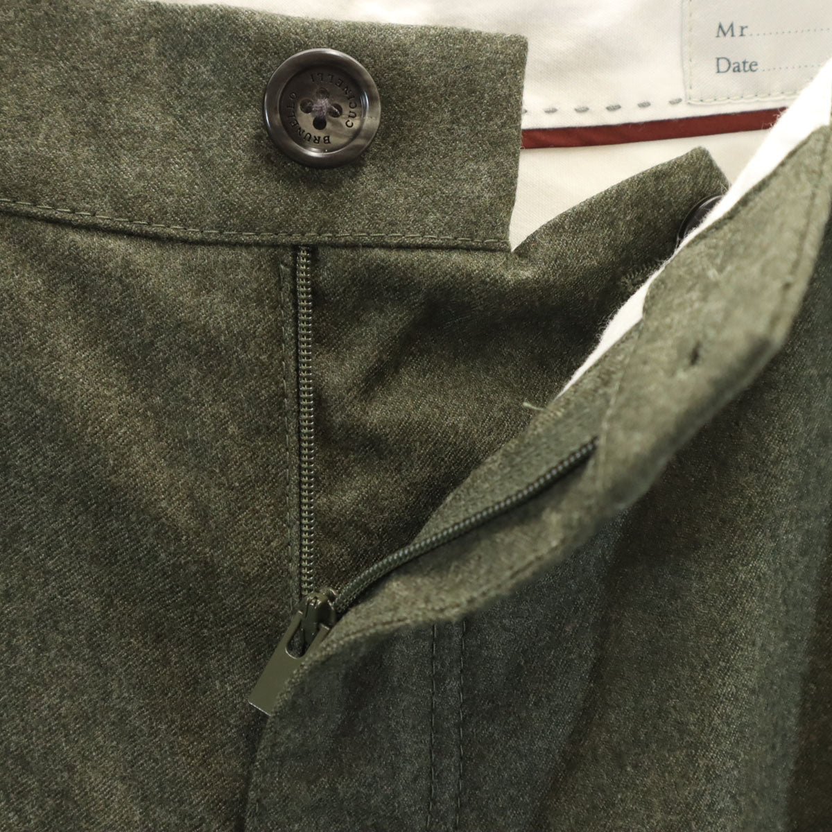 Brunello Cucinelli ブルネロクチネリ イタリア製 SMOOTH FIT カーゴパンツ 46 オリーブ系 メンズ