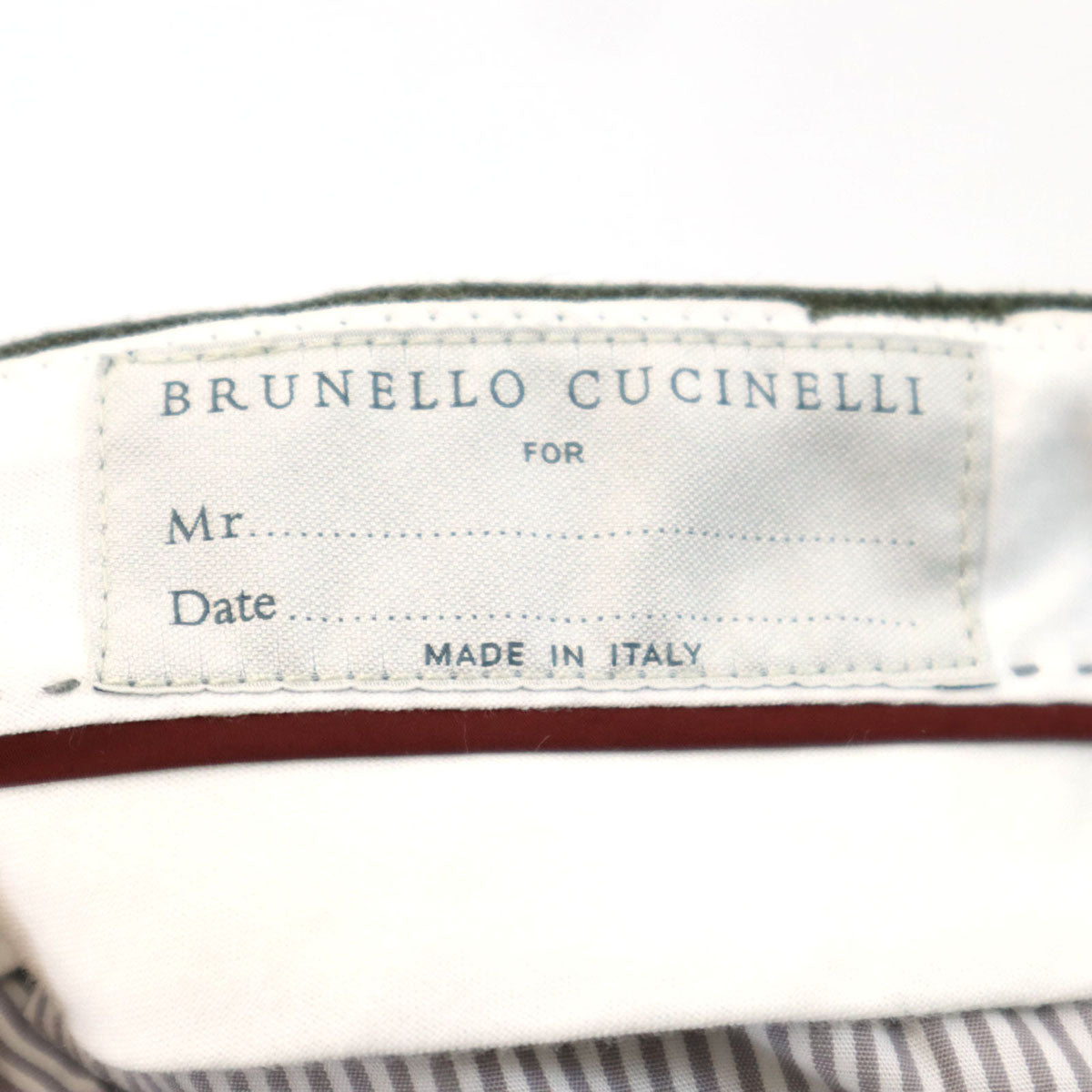 Brunello Cucinelli ブルネロクチネリ イタリア製 SMOOTH FIT カーゴパンツ 46 オリーブ系 メンズ