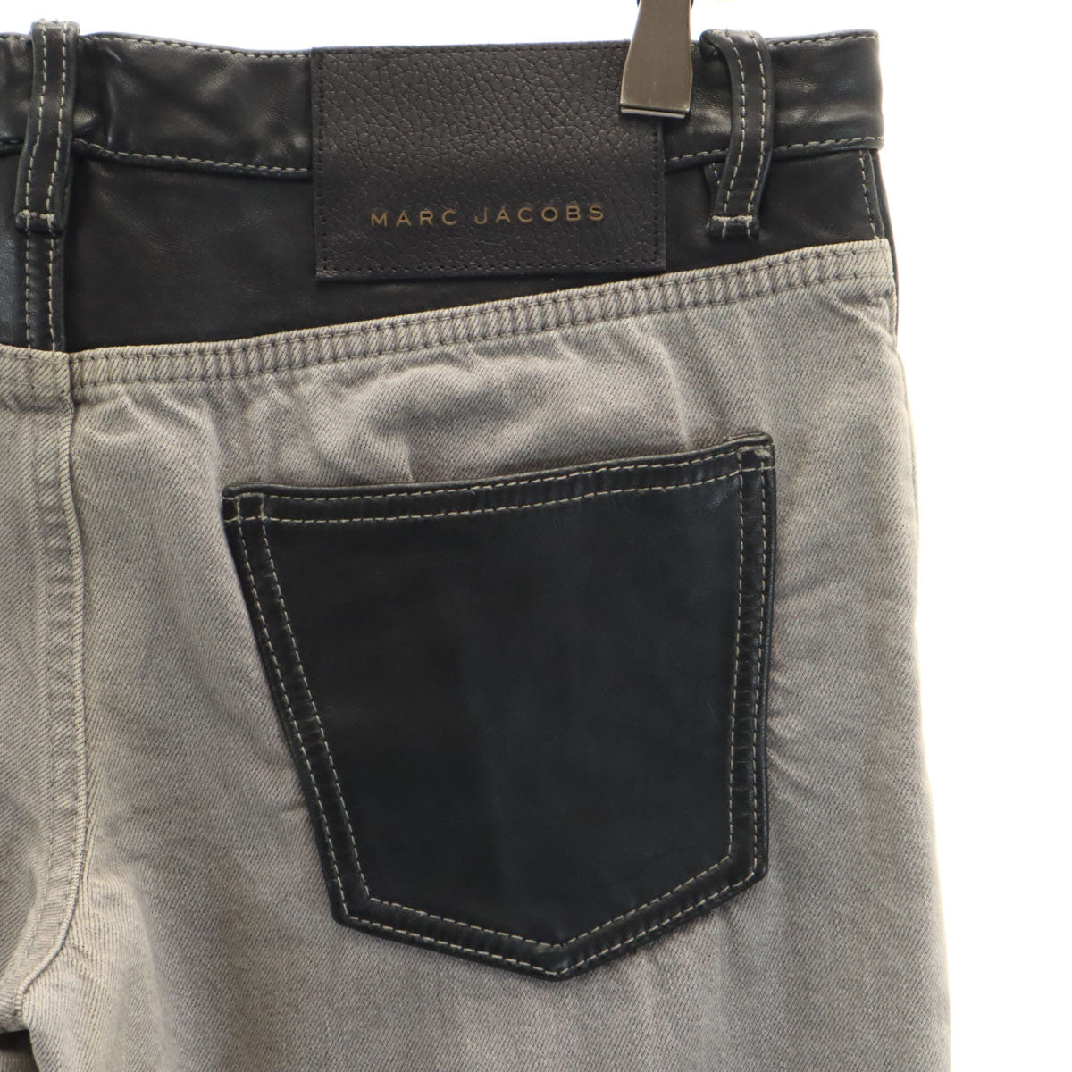 MARC JACOBS マークジェイコブス 未使用 イタリア製 デニムパンツ 48 グレー タグ付き ジーンズ レディース