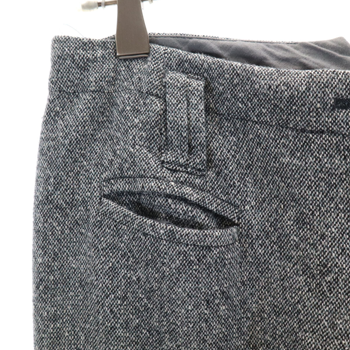 LANVIN ランバン 日本製 ウールブレンド テーパードパンツ 38 グレー系 レディース