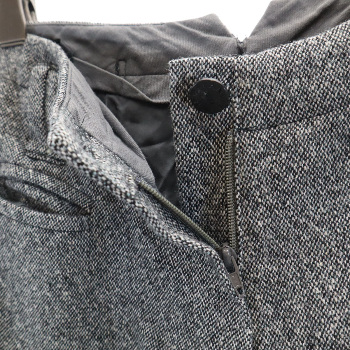 LANVIN ランバン 日本製 ウールブレンド テーパードパンツ 38 グレー系 レディース