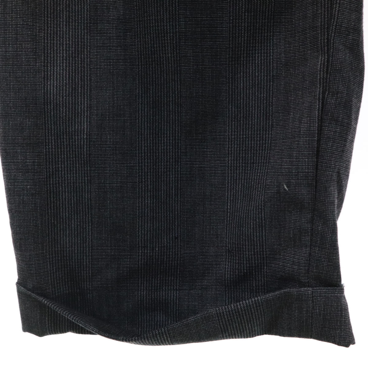 COMME des GARCONS HOMME コムデギャルソンオム 80s 1989年 日本製 ウール オールド チェック柄 スラックスパンツ S グレー メンズ