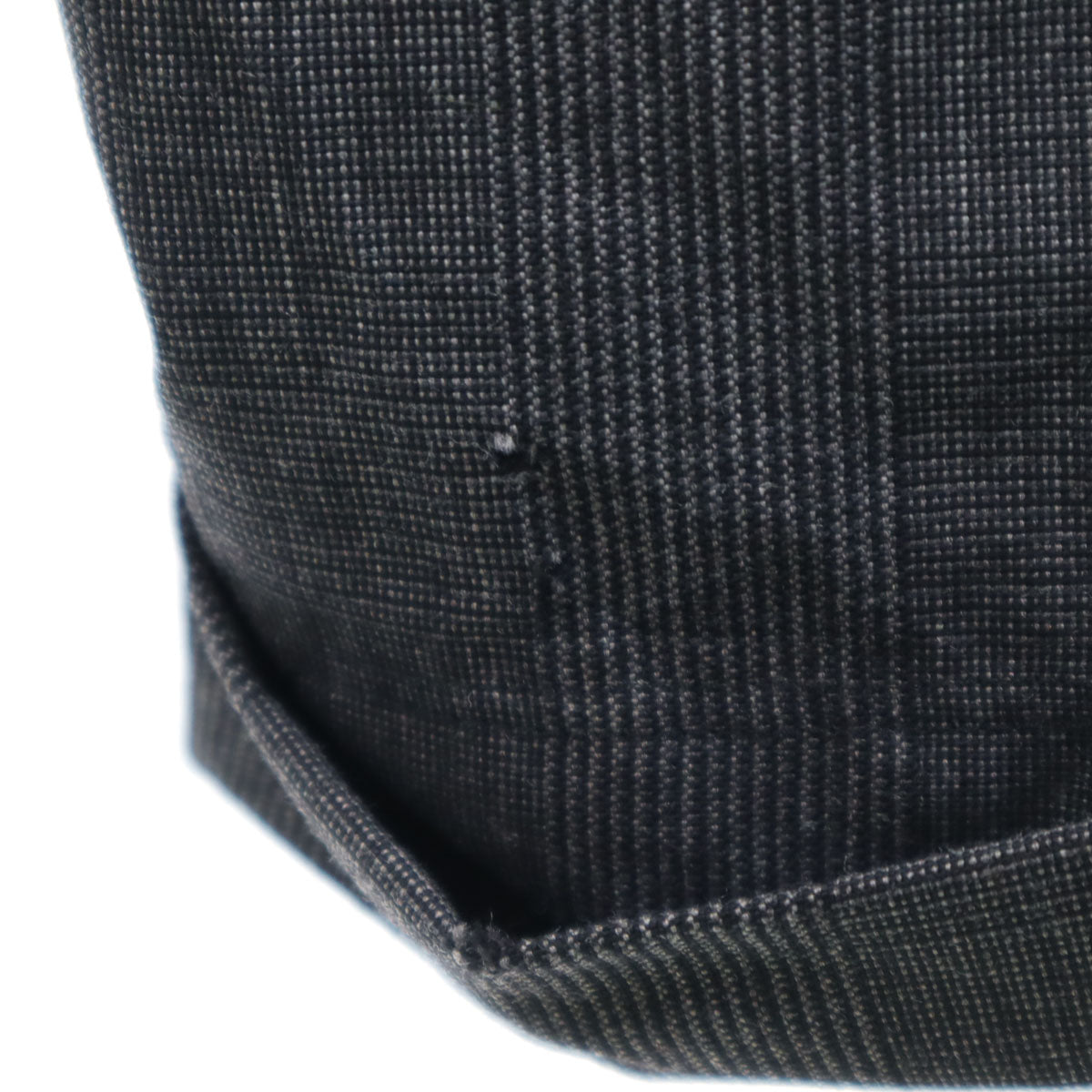 COMME des GARCONS HOMME コムデギャルソンオム 80s 1989年 日本製 ウール オールド チェック柄 スラックスパンツ S グレー メンズ