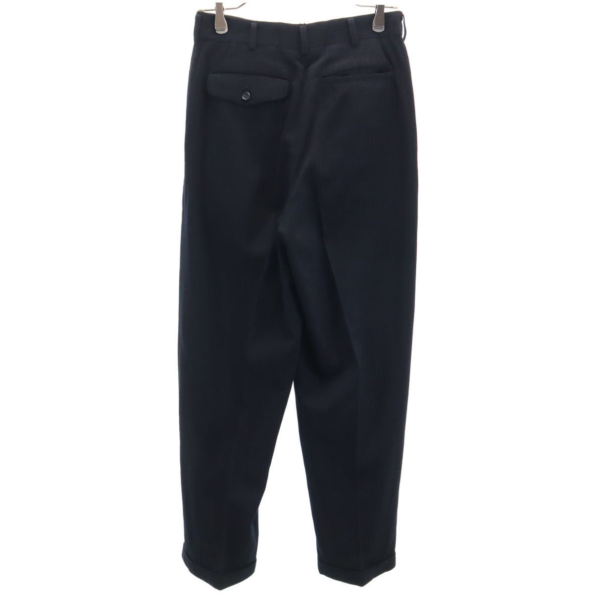 COMME des GARCONS HOMME コムデギャルソンオム 90s 1990年 日本製 ウール オールド ストライプ柄 スラックスパンツ S ブラック系 メンズ