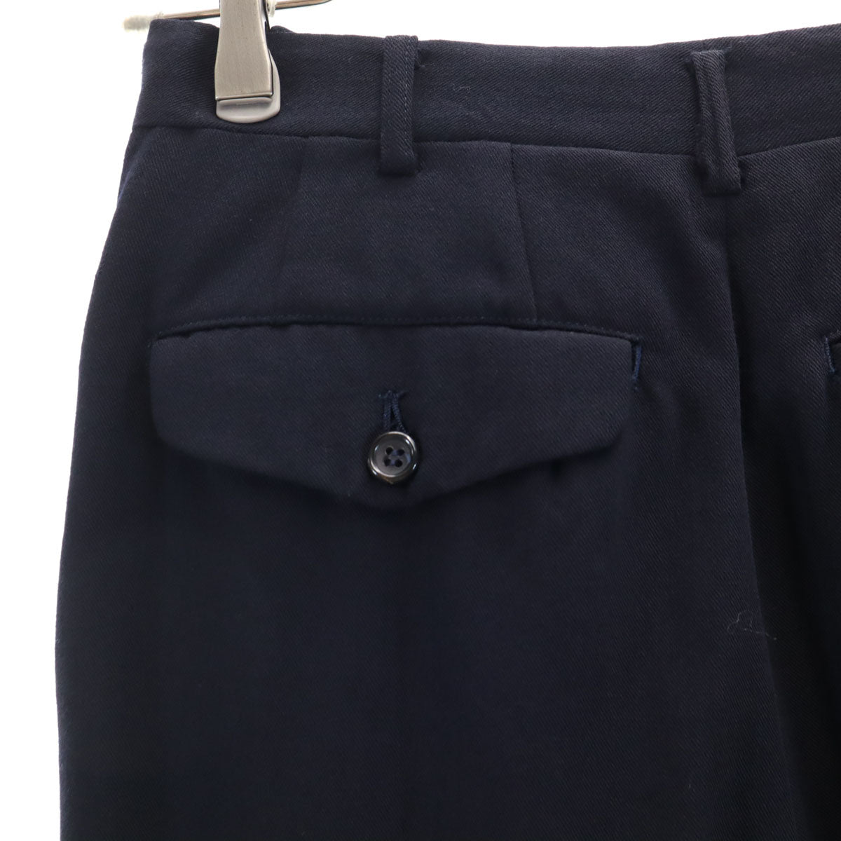 COMME des GARCONS HOMME コムデギャルソンオム 80s 1988年 日本製 ウール オールド スラックスパンツ S ネイビー系 メンズ