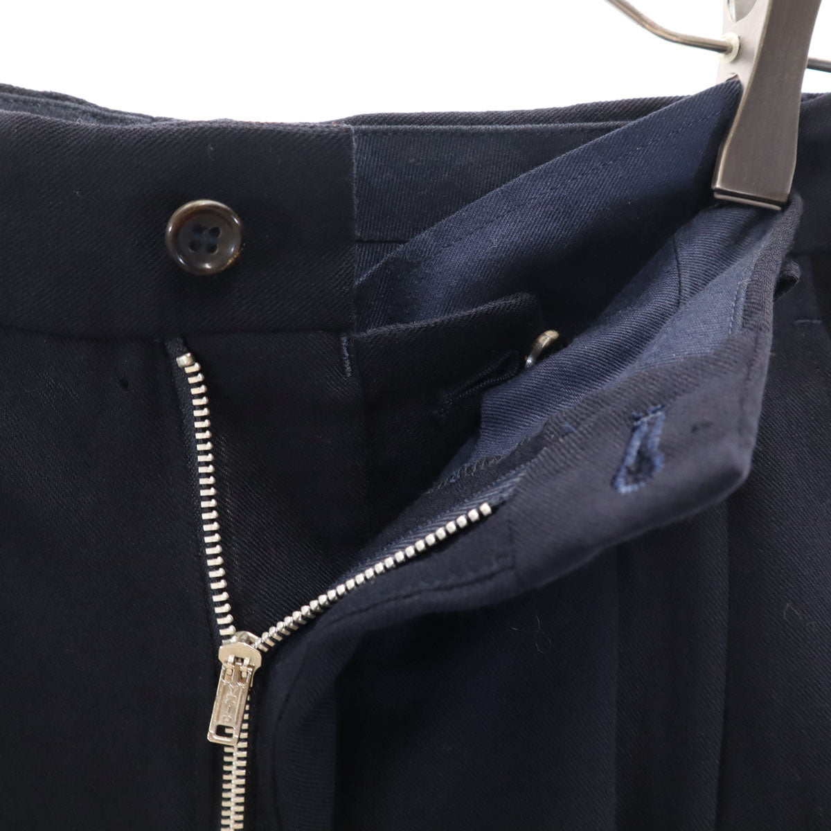 COMME des GARCONS HOMME コムデギャルソンオム 80s 1988年 日本製 ウール オールド スラックスパンツ S ネイビー系 メンズ