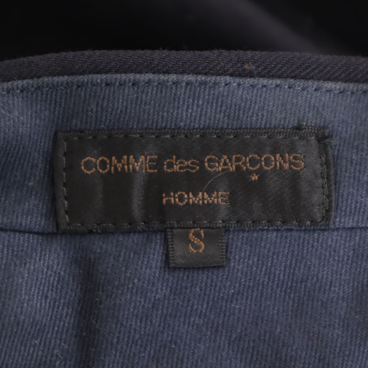 COMME des GARCONS HOMME コムデギャルソンオム 80s 1988年 日本製 ウール オールド スラックスパンツ S ネイビー系 メンズ