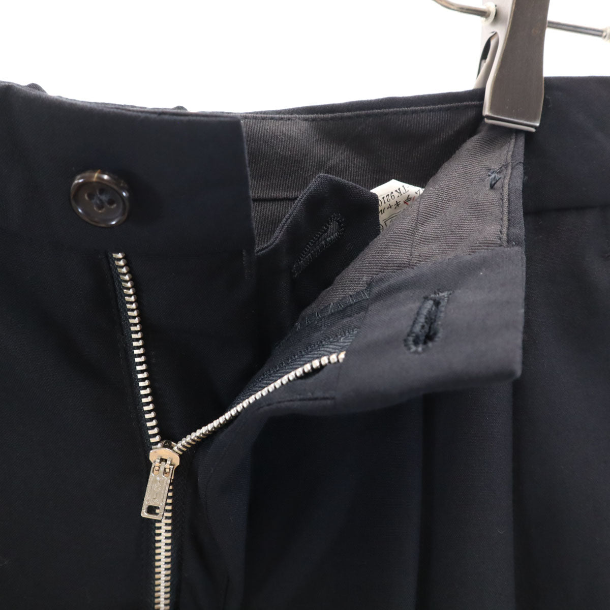 COMME des GARCONS HOMME コムデギャルソンオム 90s 1991年 日本製 ウール オールド スラックスパンツ S ブラック系 メンズ