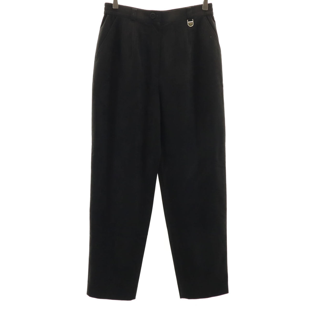 Chloe SPORTS クロエスポーツ フェイクスエード テーパードパンツ LL ブラック レディース